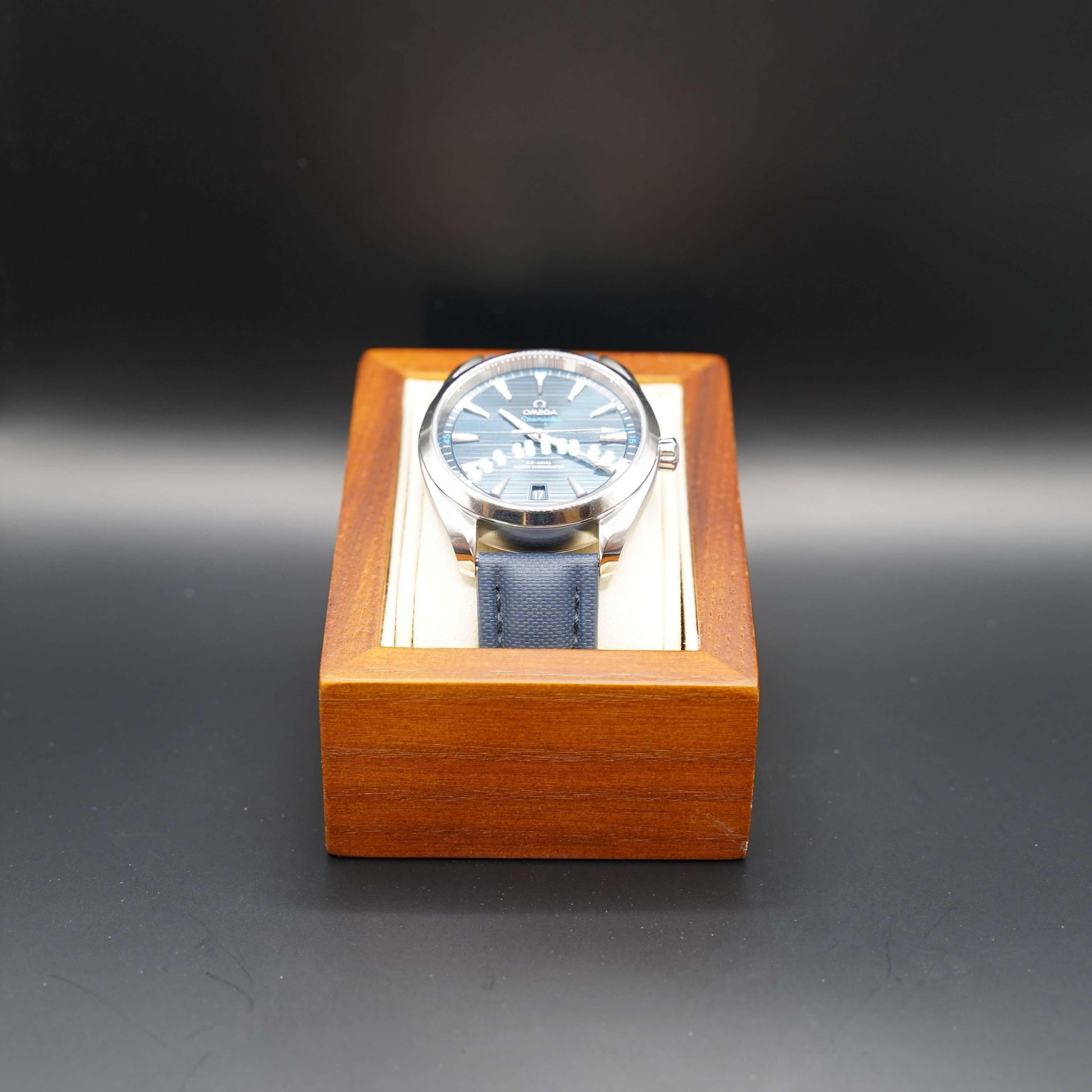 Beige wooden watch case with microsuede interior. A perfect way to show off your collection of watches. Made of high-quality wood and microsuede. Available in beige and grey.